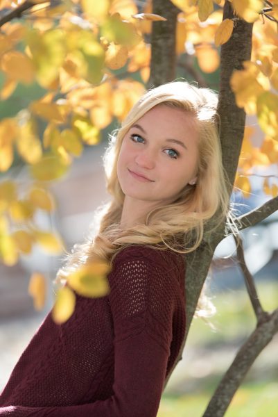 Teen portrait in the Fall